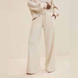 NWT Aerie Essential Waffle Trouser in Heather Frost Sz XS.